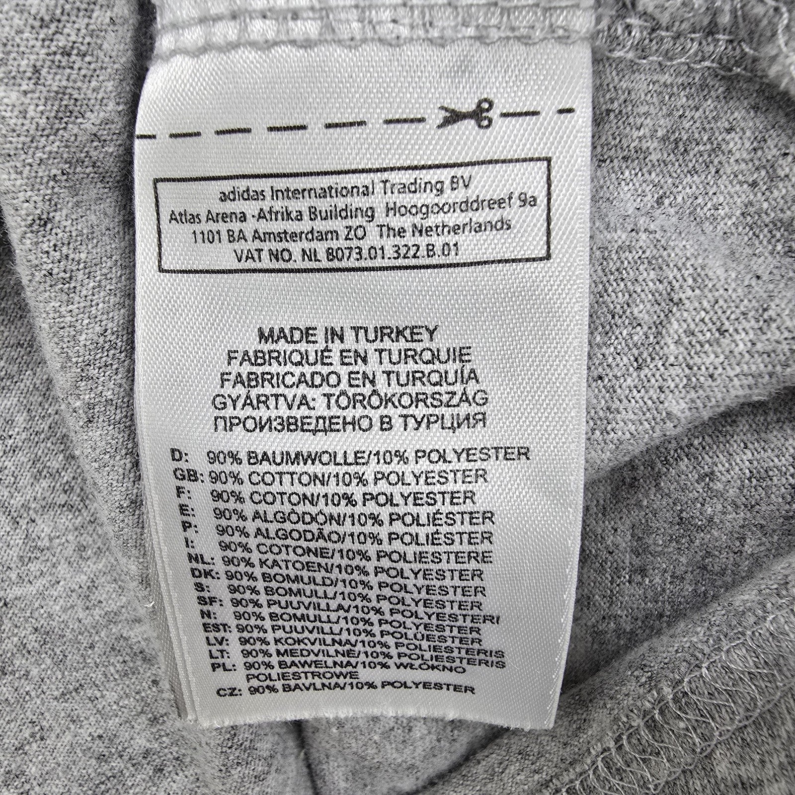 Adidas Men Gray T-Shirt size S product image 4