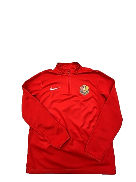 Nike Men's L Red Sideline Dri-FIT Quarter-Zip Jacket