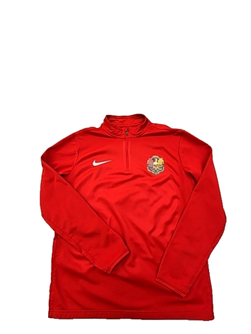 Nike Men's L Red Sideline Dri-FIT Quarter-Zip Jacket
