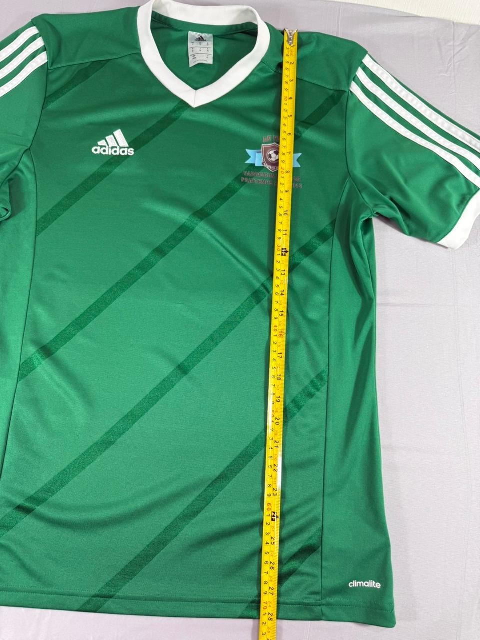 Adidas Men's Green Soccer Football Jersey Shirt Climalite Size M
