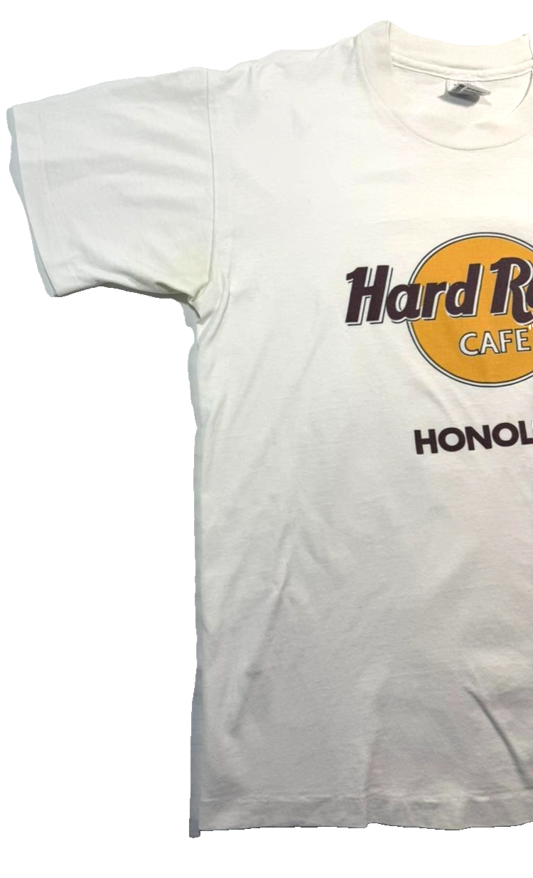 Vintage 90'S Kids Hard Rock Cafe Honolulu T-Shirt - Size L