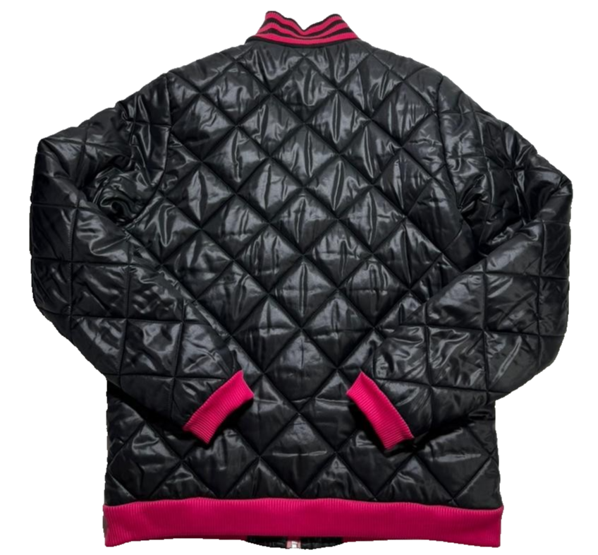 Adidas Puffer Jacket For Girls, Black & Pink