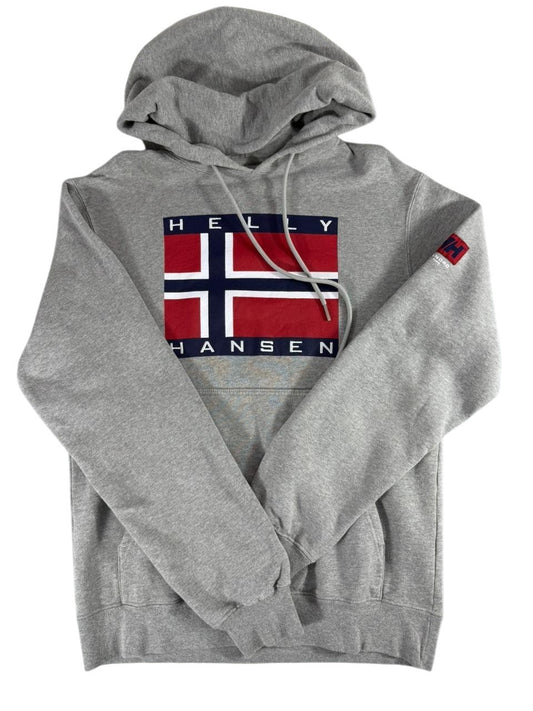 Helly Hansen Women's Gray Hoodie – Size XS, Logo, Pullover