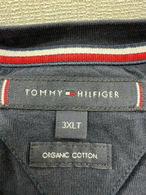 Tommy Hilfiger Men's Navy Organic Cotton T-Shirt 3XLT Crew Neck