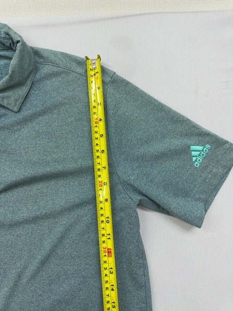 Adidas Men's Grey Golf Polo Shirt Large Short Sleeve Stretch