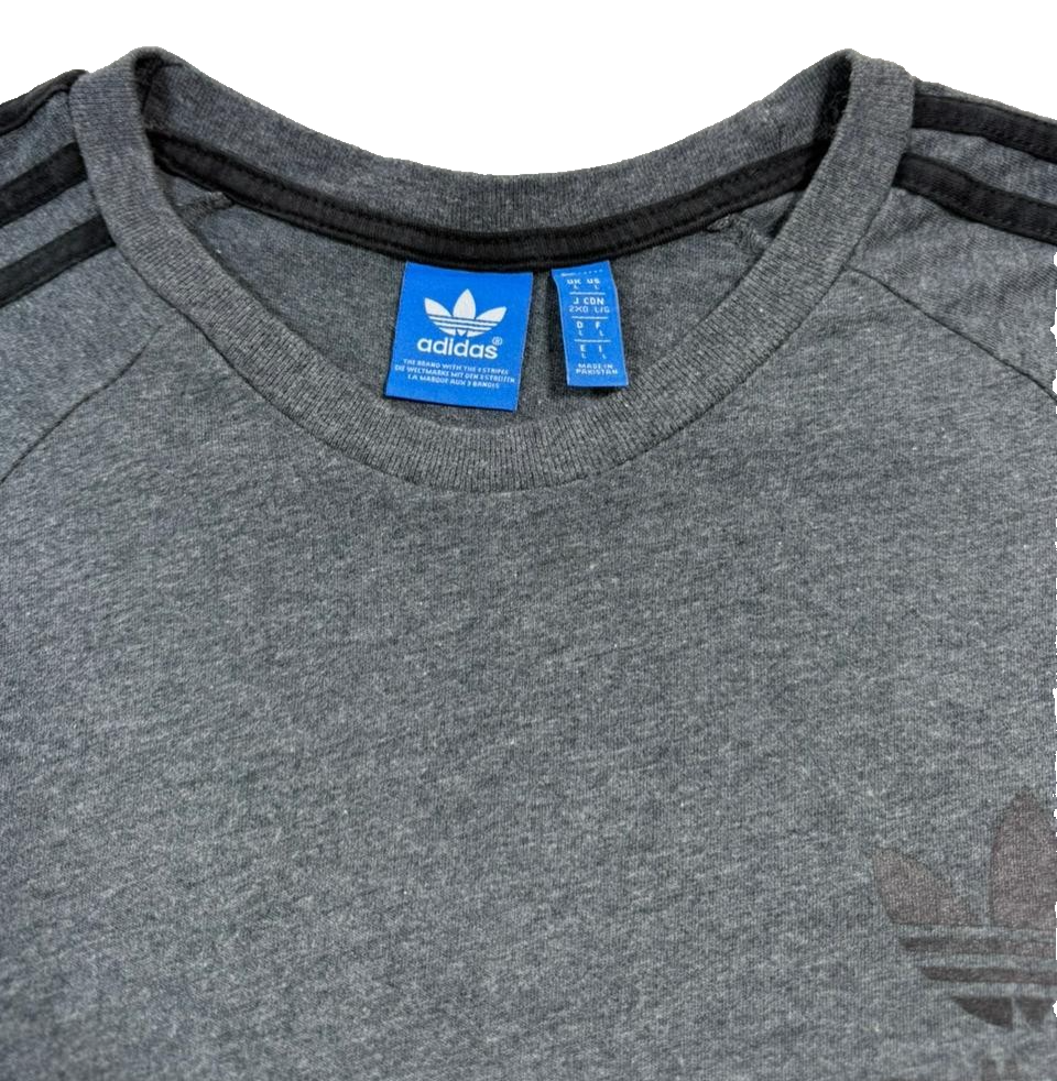 Adidas Originals California T-Shirt In Dark Grey Heather - Size L