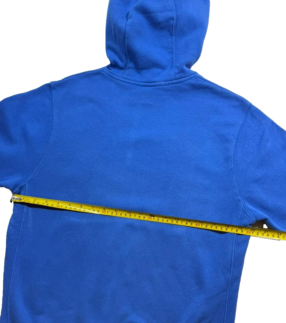 Nike Unisex Blue Fleece Pullover Hoodie Sweatshirt Size S