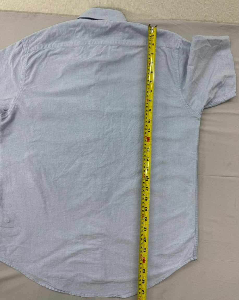 Polo Men's Light Blue Button-Down Shirt Size 15 Cotton Pony Logo