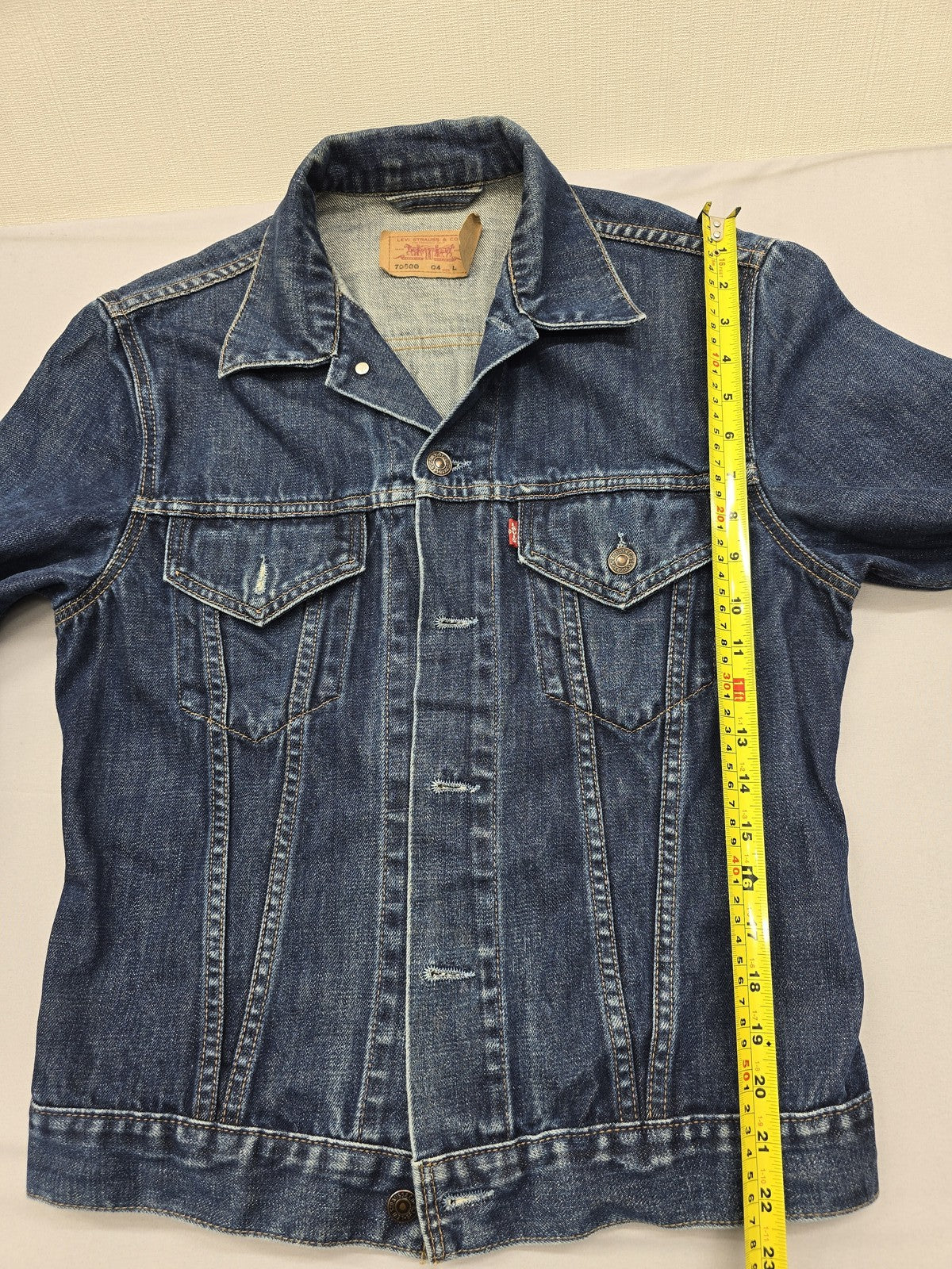 Levi's Men's Dark Blue Vintage Denim Trucker Jacket L