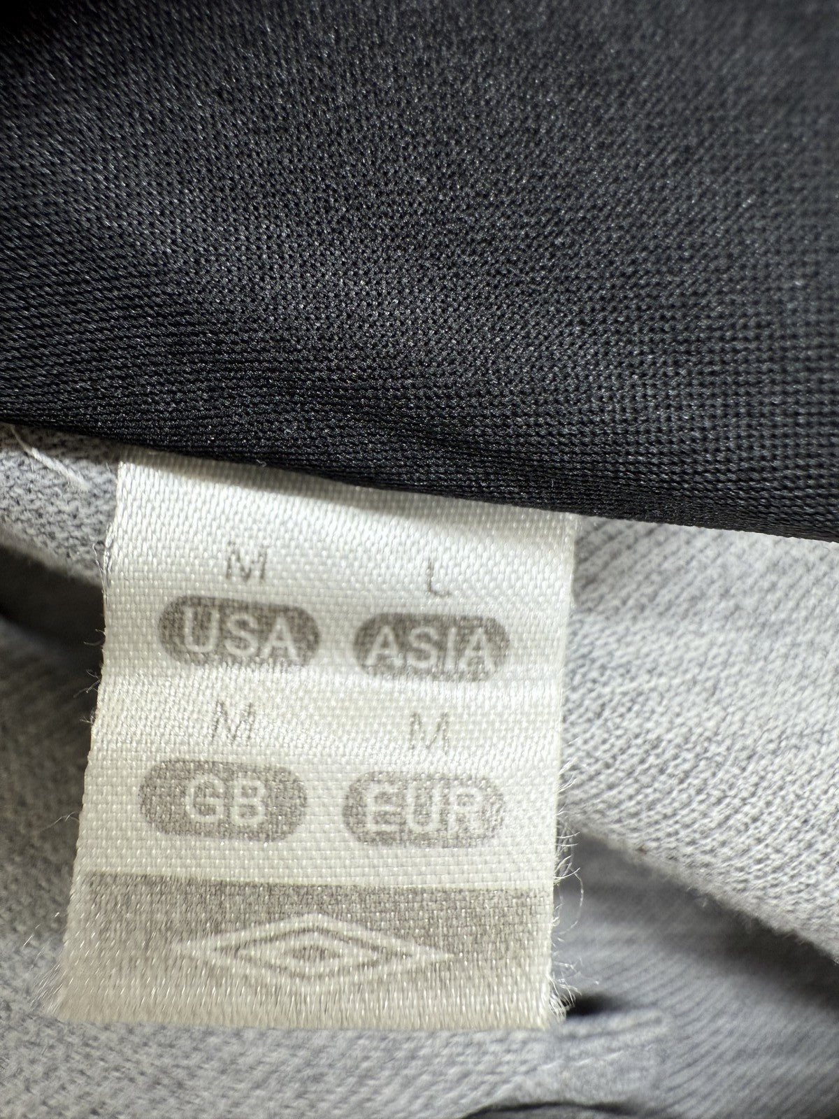 Umbro Men's Gray Polo Shirt Short Sleeve M Regular