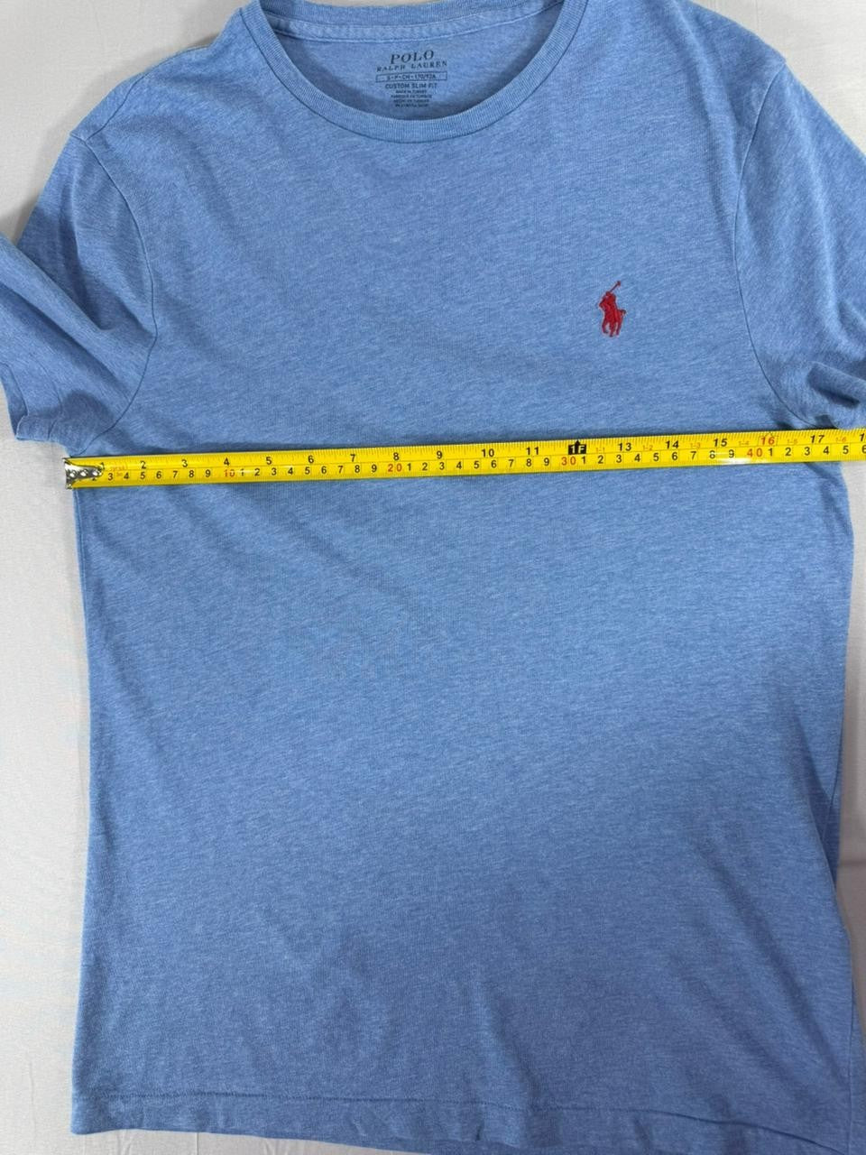 Polo Ralph Lauren Custom Slim Fit T-Shirt Men's S Blue Cotton Crew Neck