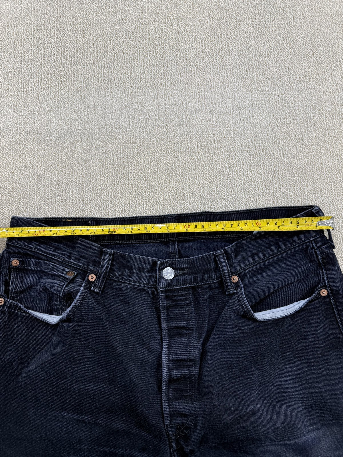Levi's Men's Black 501 Straight Leg Jeans