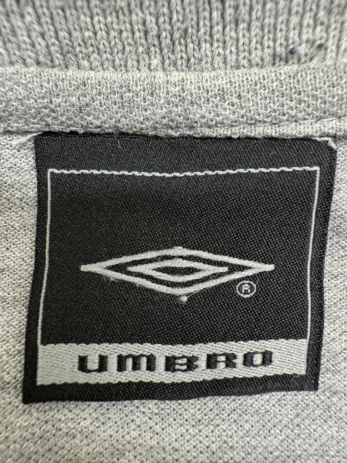 Umbro Men's Gray Polo Shirt Short Sleeve M Regular