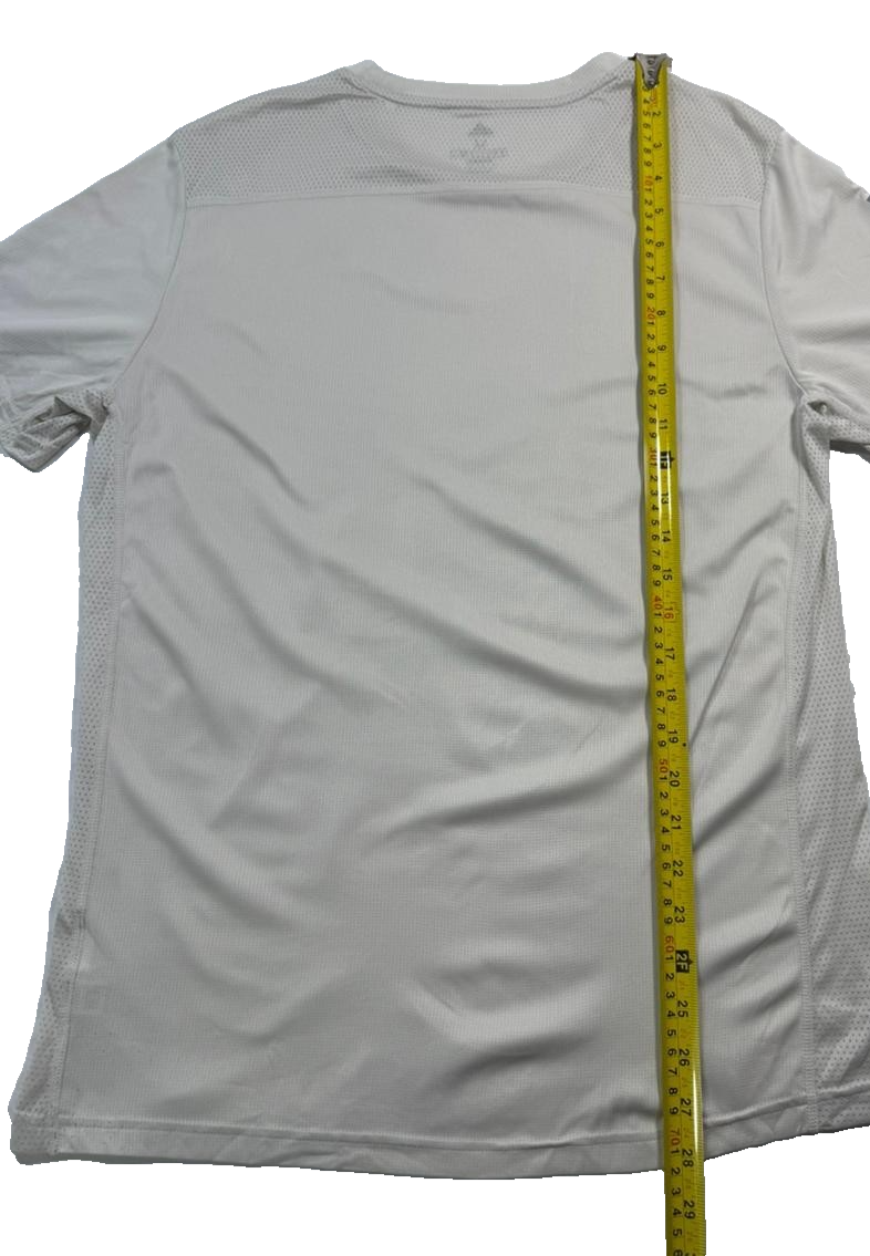 Adidas Men's Light Grey Running Climacool Performance T-Shirt 3-Stripe M
