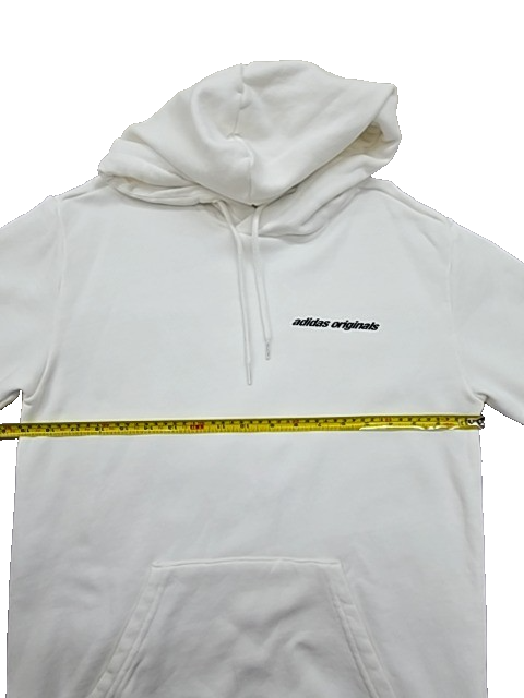 Adidas Unisex Originals White Pullover Hoodie End Plastic Waste Regular