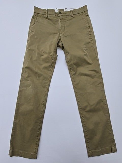 Levi Strauss Men Khaki Straight Jeans Size 31x32 Regular Button 5-Pocket