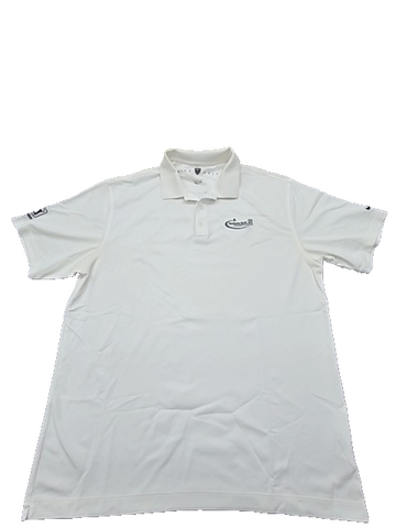Nike Golf Unisex White Short Sleeve Polo Shirt Size TG Golf Pique