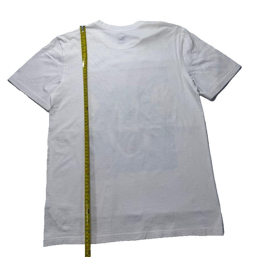 Tezenis White Tom & Jerry Graphic Tee, Crew Neck Short Sleeve - Size M