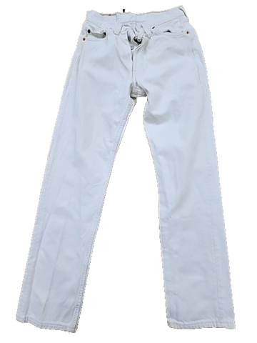 Vintage Levi's 501 White Straight Jeans UK Origin