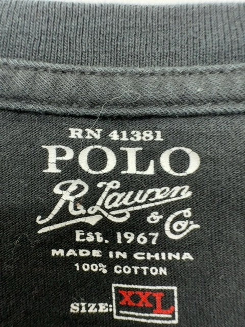 Polo Men Black T-Shirt size XXXL product image 4
