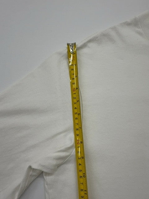 Uniqlo Men White Pocket T-Shirt Size XL Regular Cotton Jersey Crew Neck