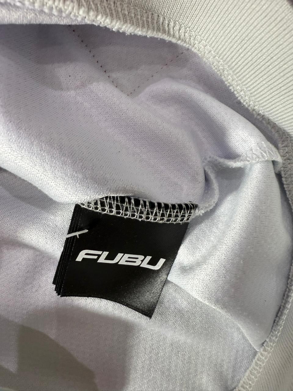 FUBU Button Up Baseball Jersey Shirt Men's Size S Pastel Tie Dye