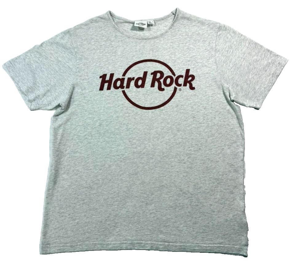 Hard Rock Cafe Unisex Gray Cotton T-Shirt - Size S