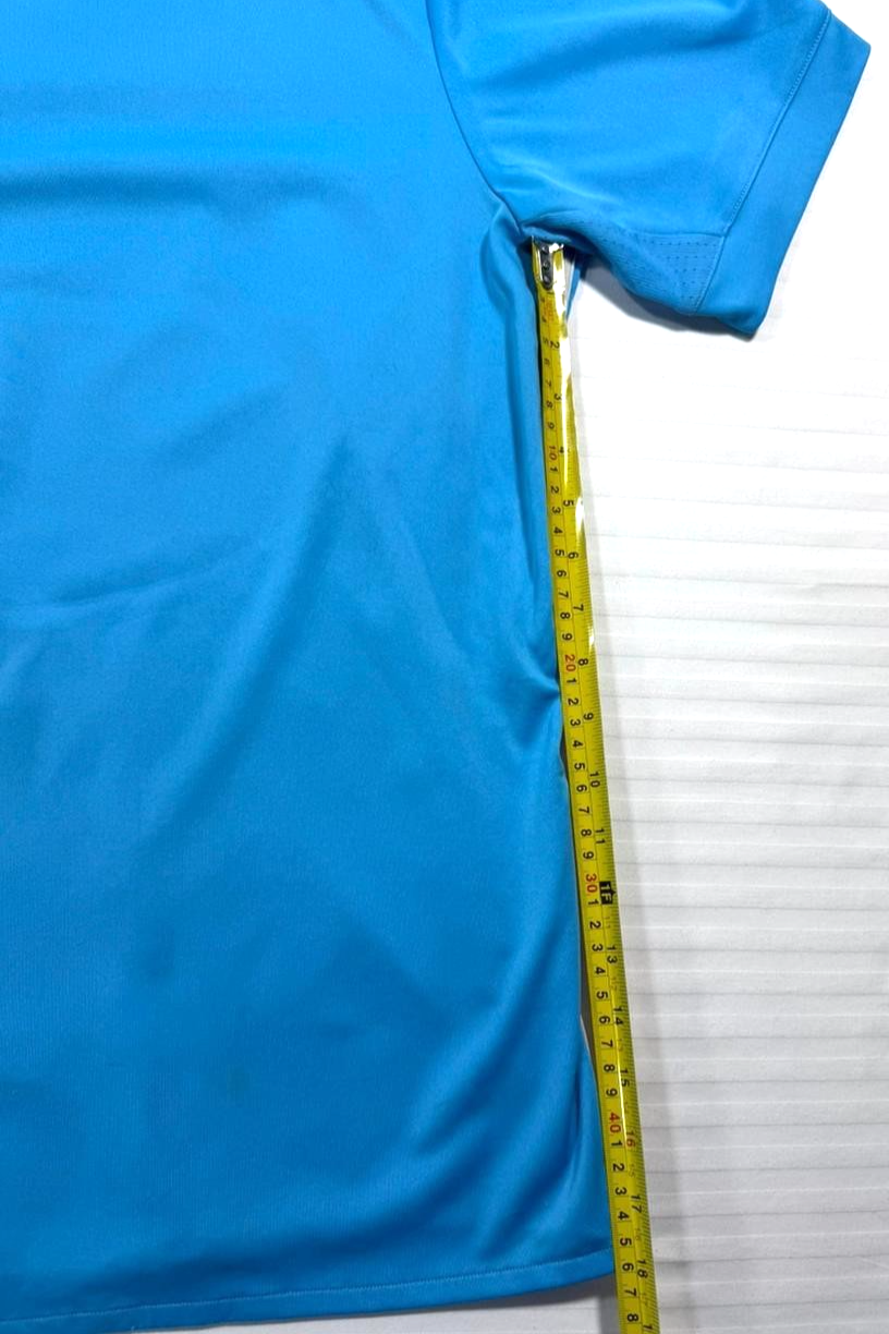 Adidas Olympique De Marseille 2017-2018 Away Football Shirt In Light Blue - L