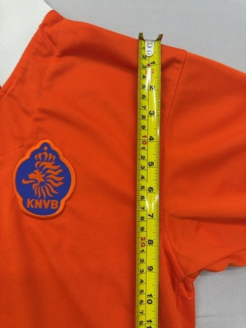 Nike Tiempo Premier Orange S Men Dri-FIT Short Sleeve Football Jersey