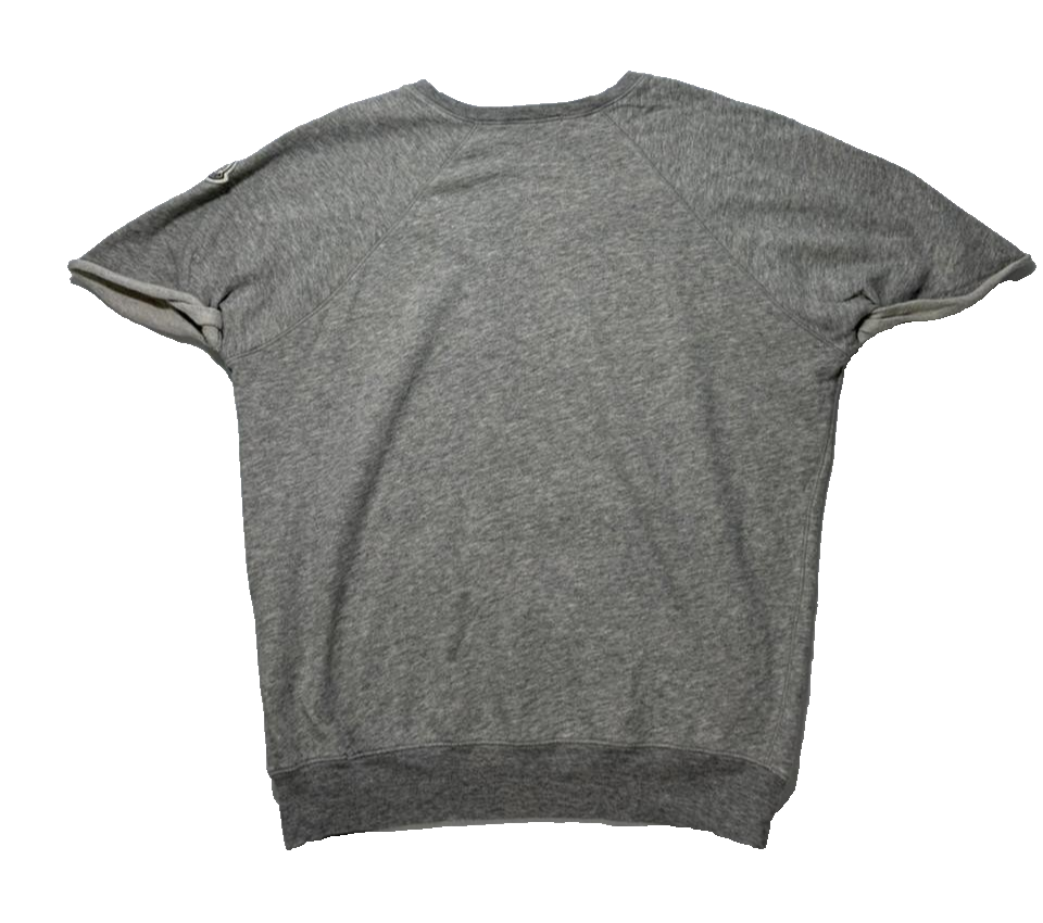 Moncler Grey Short Sleeve Sweatshirt For Women - Size M