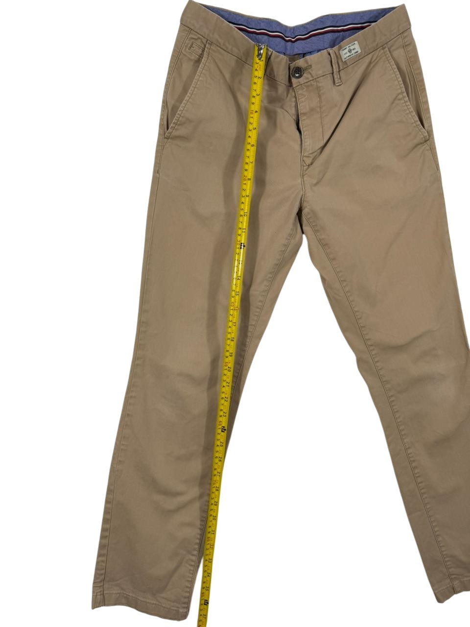 Tommy Hilfiger Men's Denton Chino Pants Straight Fit Beige 32x34