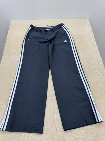 Adidas Men's Grey Track Pants M Regular Fit 3-Stripes