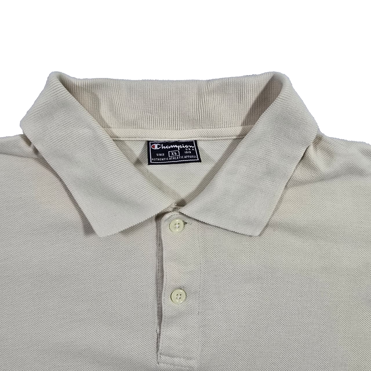 Champion Polo Shirt Beige, Size XL