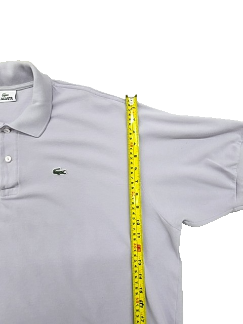 Lacoste Men's Lavender Polo Shirt Size 8 Regular Fit Cotton