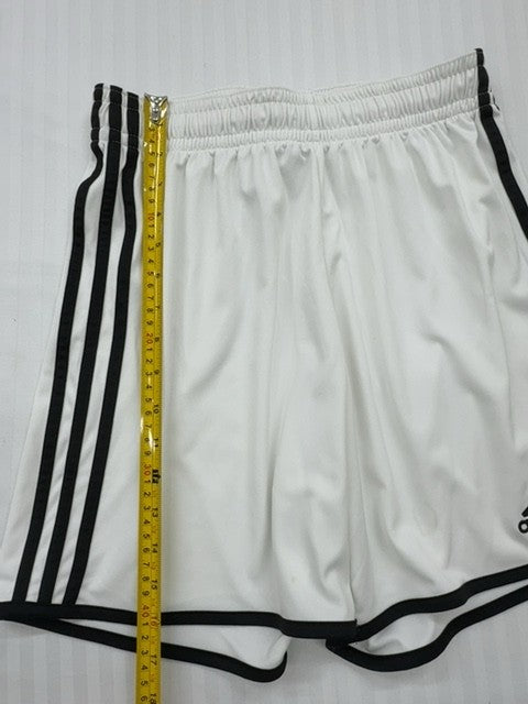 Adidas Men's White 3-Stripes Sprinter Shorts Size M