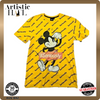 Disney Unisex Yellow T-Shirt – Size M, Short Sleeve, Cotton