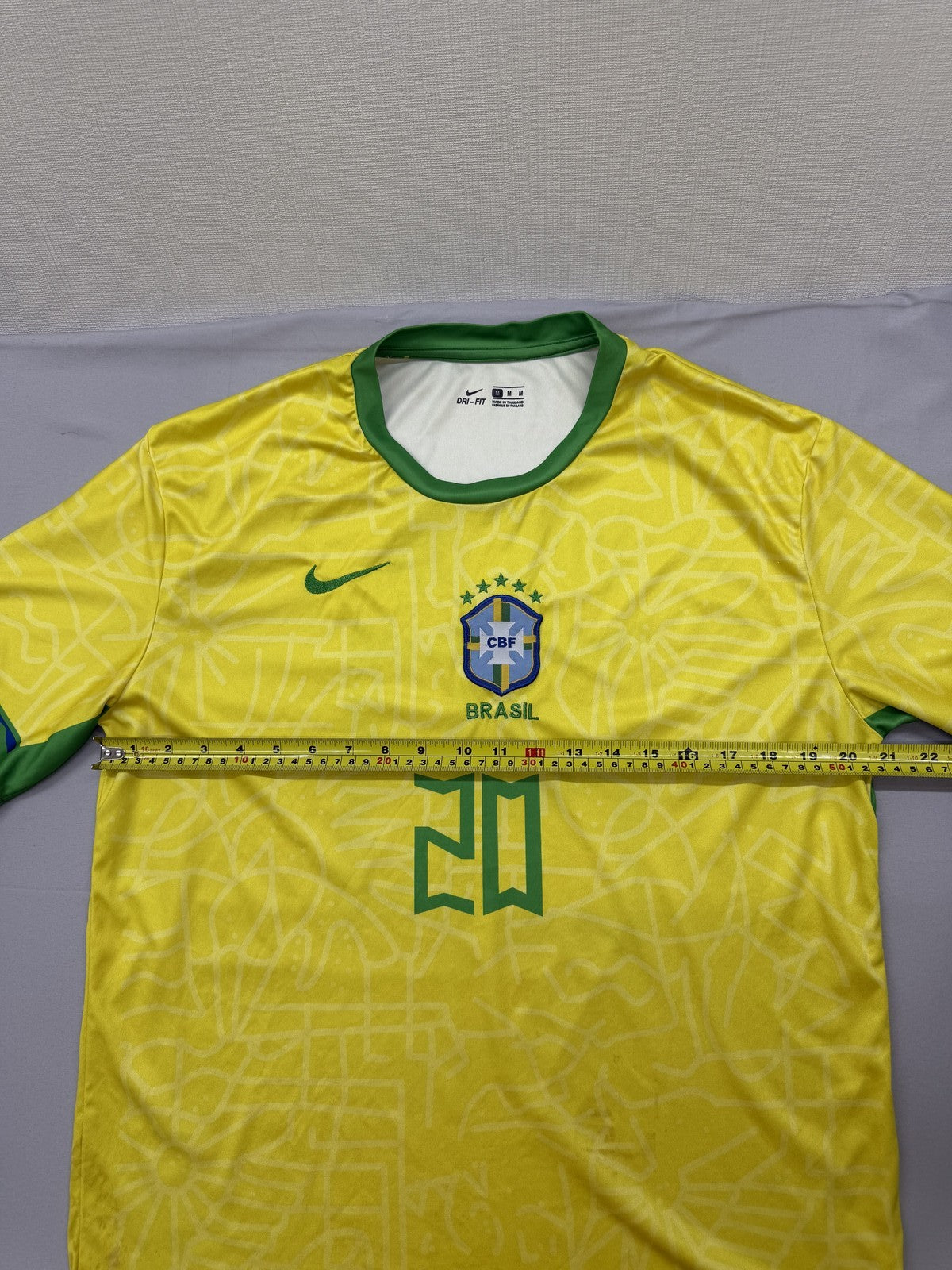 Nike Men's Soccer Jersey Yellow Jaguar Dri-FIT M 2022