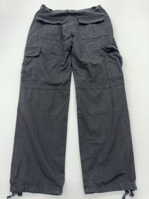 Bershka Men's Black Cargo Pants Size 42 Relaxed Drawstring BNW0T?