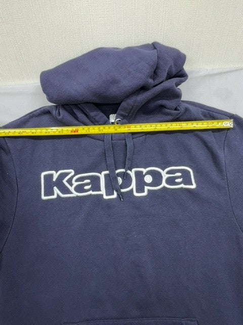 Kappa Men's Navy Pullover Hoodie Large Cotton Blend L