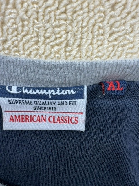 Champion Men's Grey Crewneck T-Shirt XL 100% Cotton American Classics