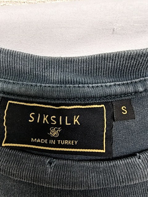 Siksilk Men's Charcoal Graphic Oversized T-Shirt Size S SS-24478