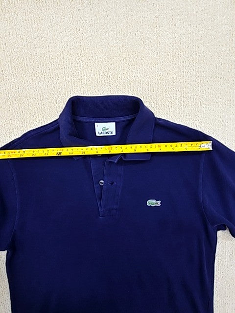 Lacoste L.12.12 Navy Polo Shirt Men's Size 3 Short Sleeve