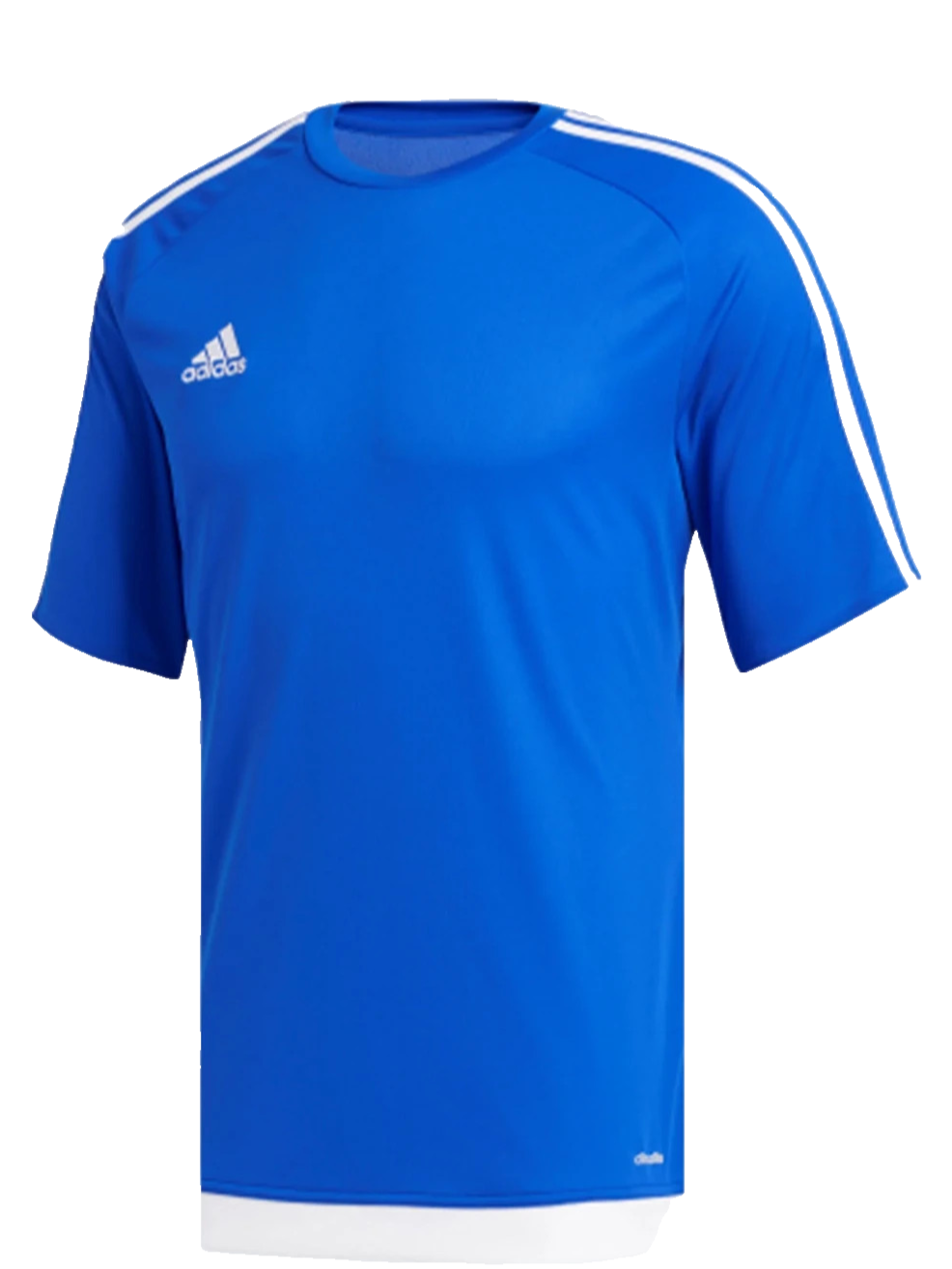 Adidas Men's Royal Blue Climalite Training T-Shirt White 3-Stripes Size L