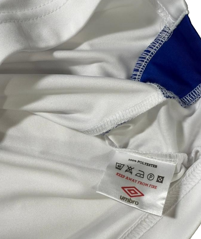 Authentic Umbro Penang Fa Pba Men's White Blue Football Soccer Jersey M