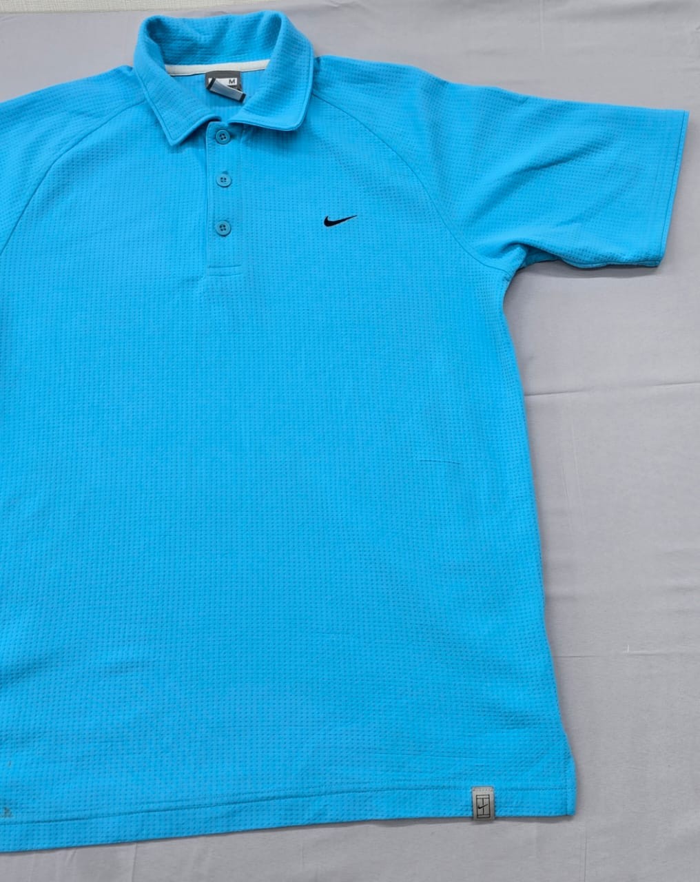 Nike Men's Blue Dri-FIT Polo Shirt Size M Short Sleeve Golf