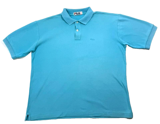 Fila Men's Blue Polo Shirt – Size M – Ref 43E88