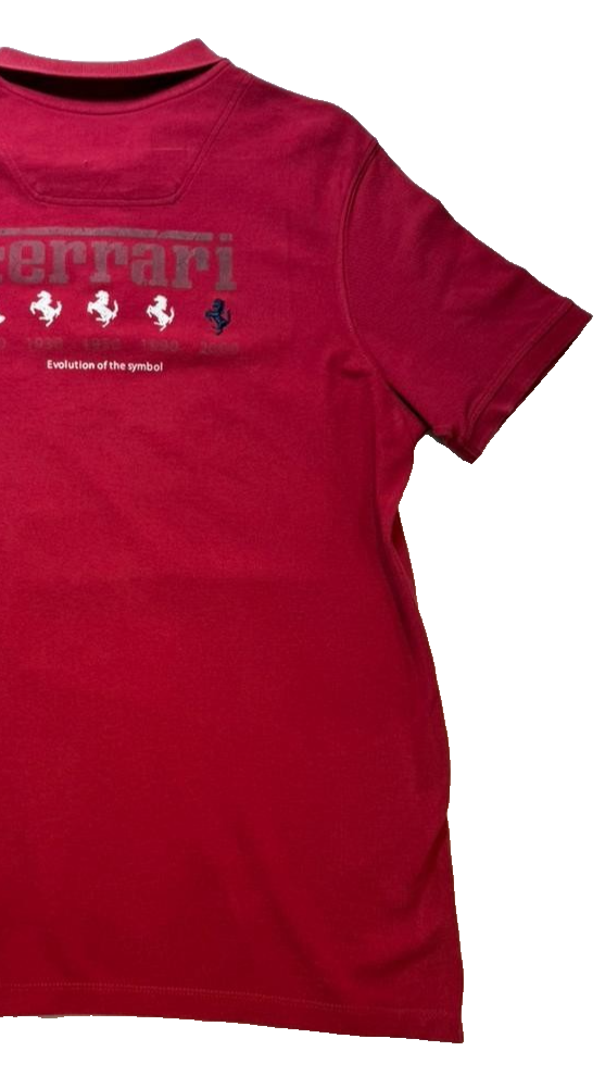 Ferrari Men's Red Short Sleeve Polo Shirt Size XL