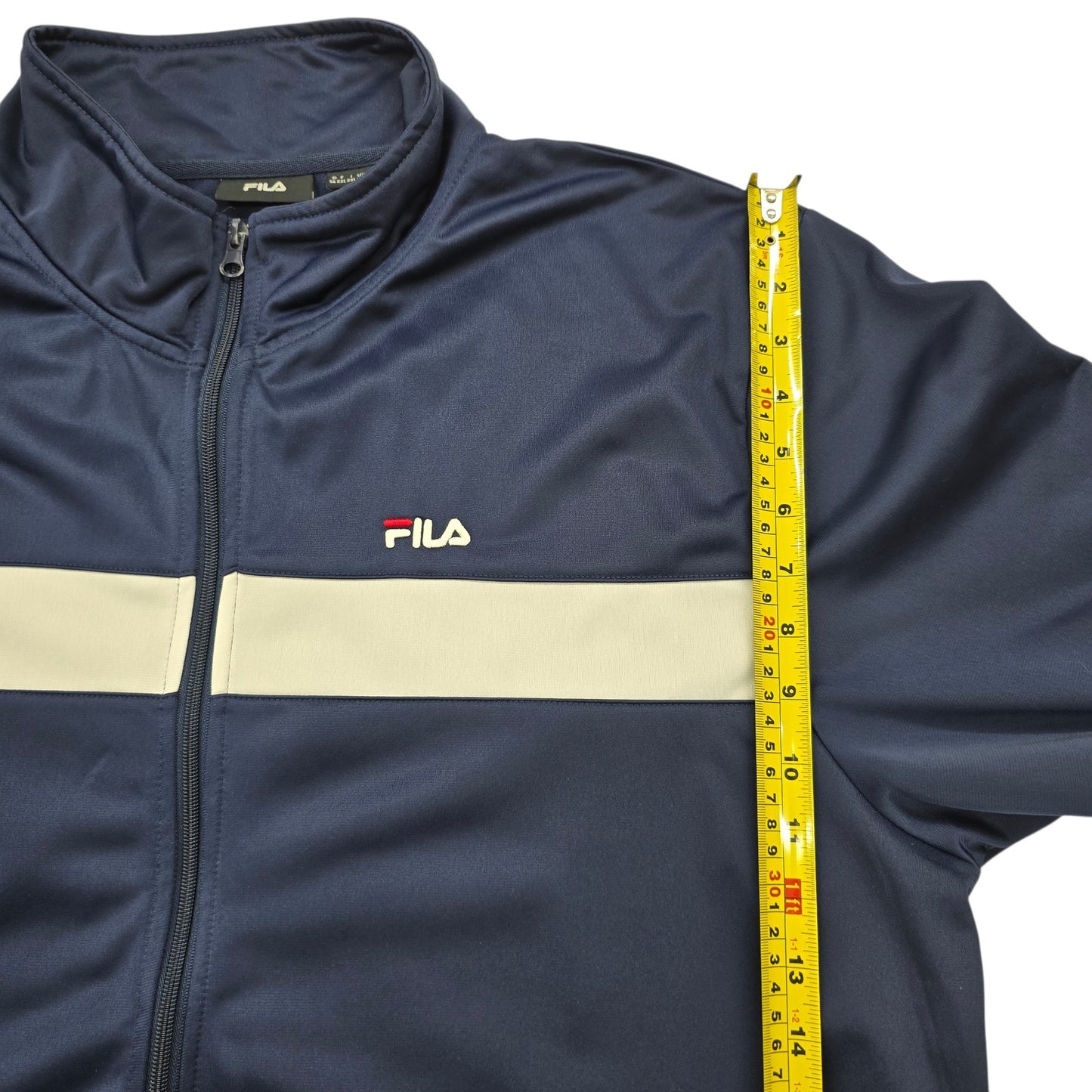 FILA Men's Settanta Navy Track Jacket Size XL Full Zip Vintage