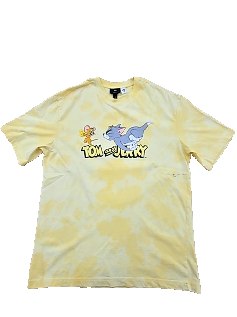 H&M Kids Tom & Jerry Light Yellow Cartoon T-Shirt S Relaxed Cotton