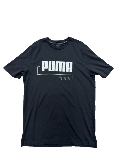PUMA Essentials Men's Black Cotton Tee M Regular Fit